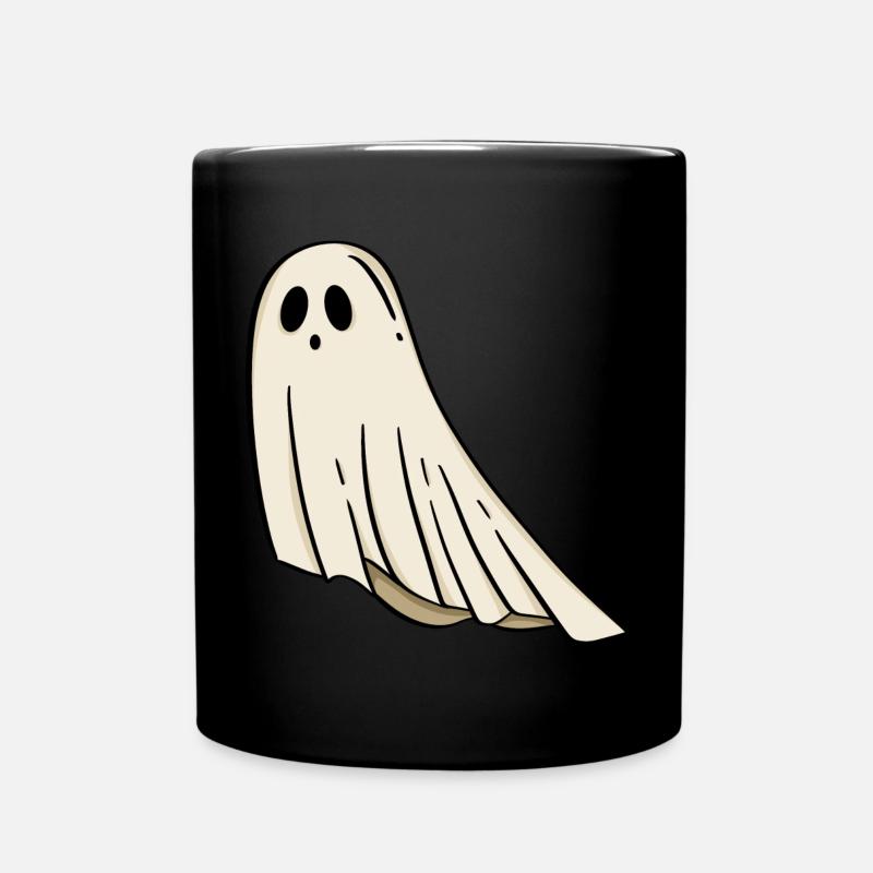 Geist Halloween - Tasse einfarbig - Schwarz
