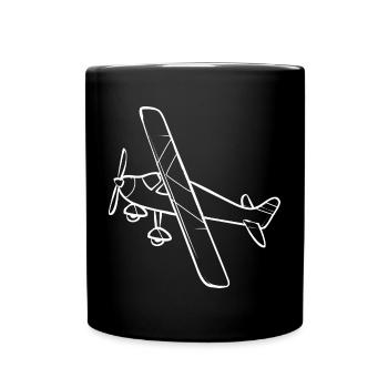 Ferngesteuertes Flugzeug Modellflugzeug - Tasse einfarbig - Schwarz - Vorne