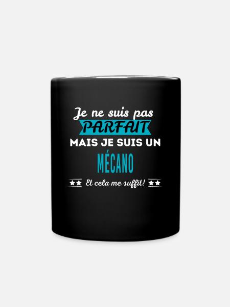 Je ne suis pas parfait MÉCANO - Mug uni - noir