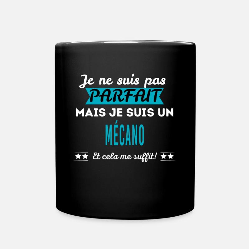 Je ne suis pas parfait MÉCANO - Mug uni - noir