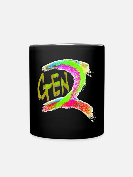 Generation Z - Full Colour Mug - black