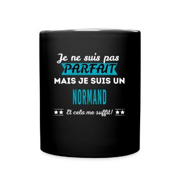 Je ne suis pas parfait NORMAND - Mug uni - noir - Devant