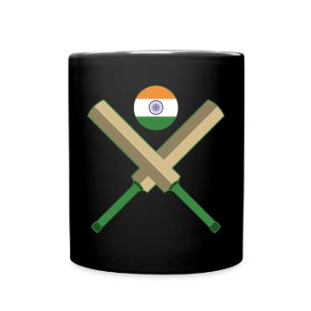 Cricketspieler | Cricket Sport Team Geschenkideen - Tasse einfarbig - Schwarz - Vorne
