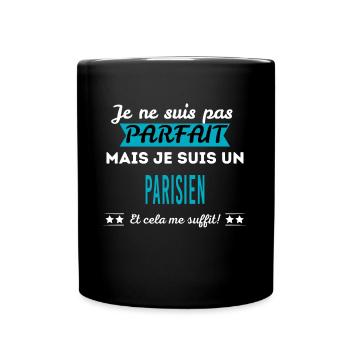 Je ne suis pas parfait PARISIEN - Mug uni - noir - Devant