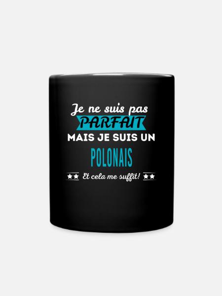 Je ne suis pas parfait POLONAIS - Mug uni - noir