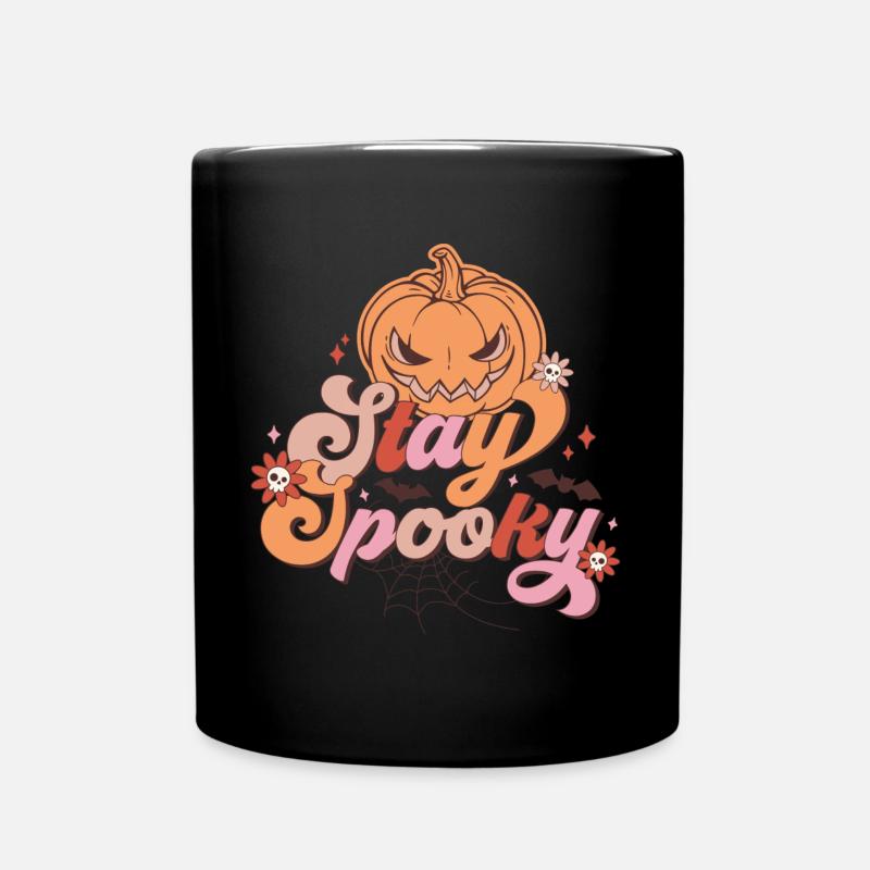 Halloween Kürbis Zombie Hexe Vampir Kostüm Spooky - Tasse einfarbig - Schwarz