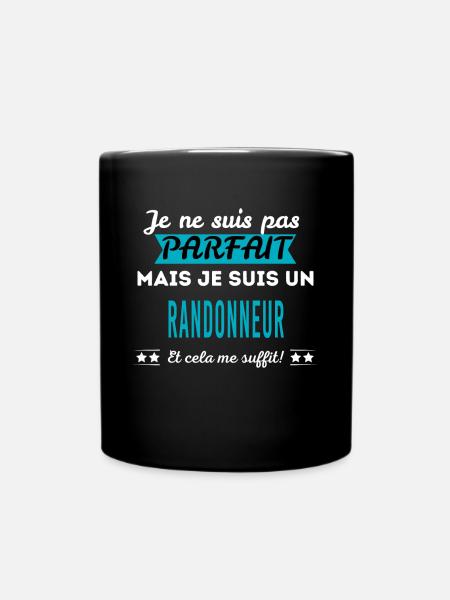 Je ne suis pas parfait RANDONNEUR - Mug uni - noir