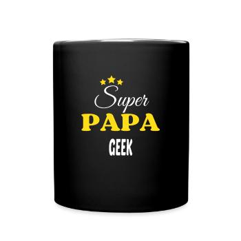 Super Papa GEEK ANNIVERSAIRE - Mug uni - noir - Devant