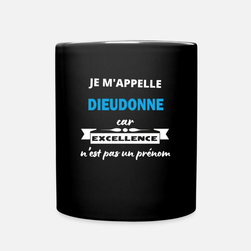 Je m'appelle excellence Dieudonne - Mug uni - noir