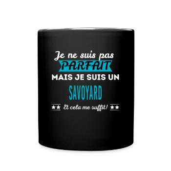 Je ne suis pas parfait SAVOYARD - Mug uni - noir - Devant
