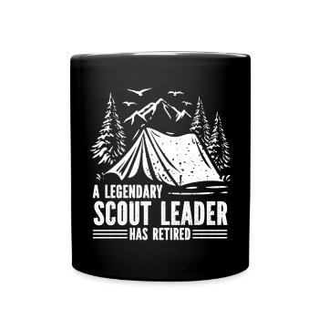Pfadfinderleiter | Pfadfinder Scouting Geschenk - Tasse einfarbig - Schwarz - Vorne