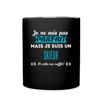 Je ne suis pas parfait SKIEUR - Mug uni - noir - Devant