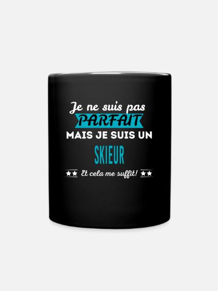Je ne suis pas parfait SKIEUR - Mug uni - noir