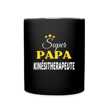 Super Papa KINÉSITHERAPEUTE ANNIVERSAIRE - Mug uni - noir - Devant