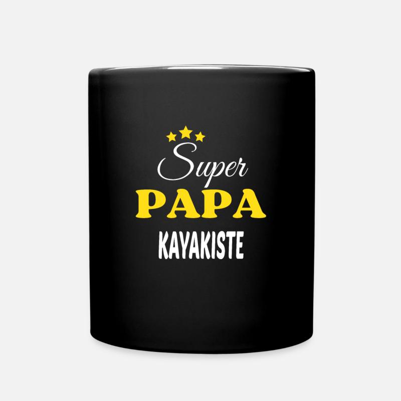 Super Papa KAYAKISTE ANNIVERSAIRE - Mug uni - noir