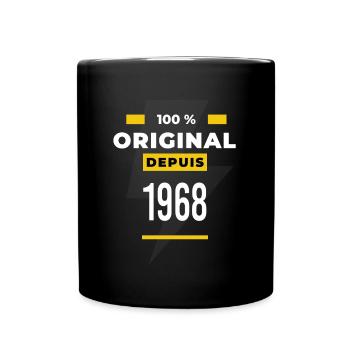 100 % original depuis 1968 CADEAU Anniversaire - Mug uni - noir - Devant
