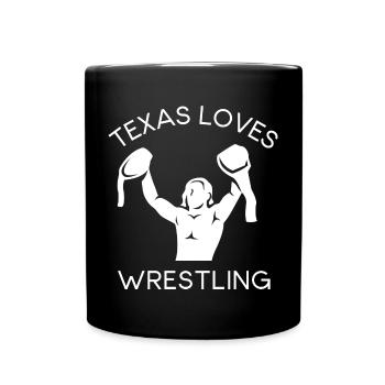Texas Wrestling Design für stolze texanische Fans - Tasse einfarbig - Schwarz - Vorne