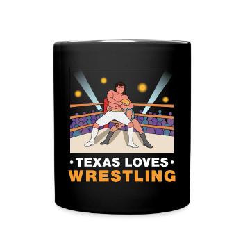 Conception de lutte au Texas pour les fiers fans du Texas - Mug uni - noir - Devant
