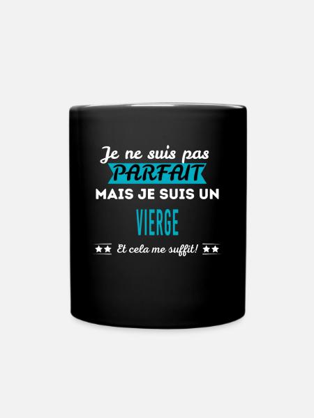 Je ne suis pas parfait VIERGE - Mug uni - noir