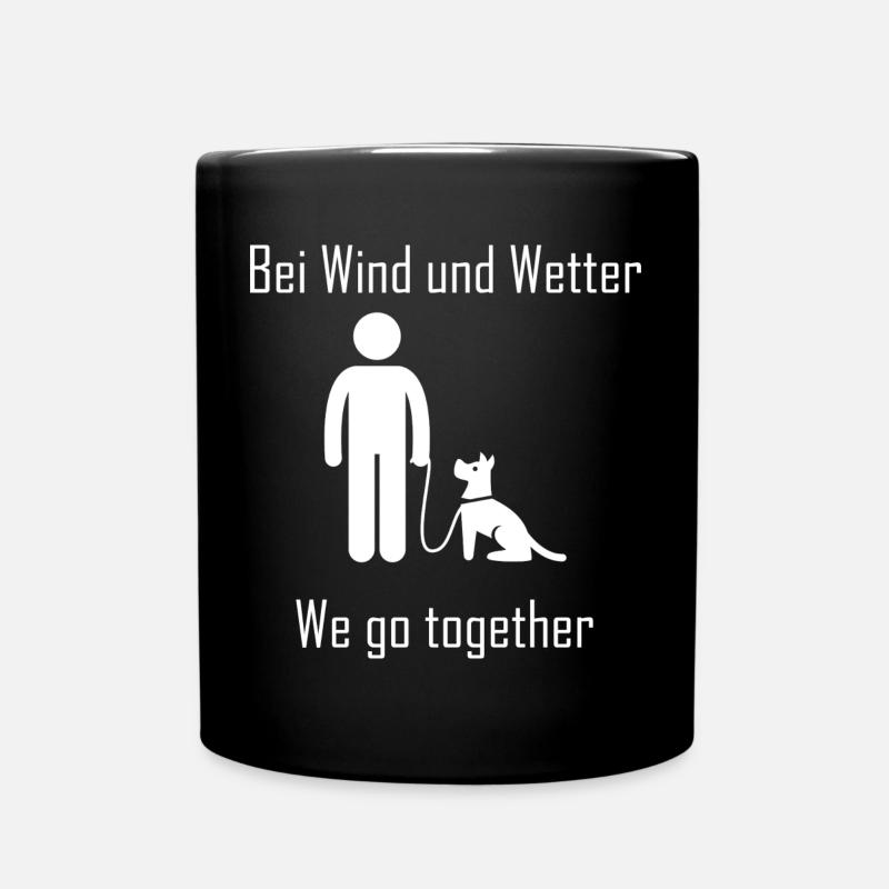 Bei Wind und Wetter - we go together - Tasse einfarbig - Schwarz