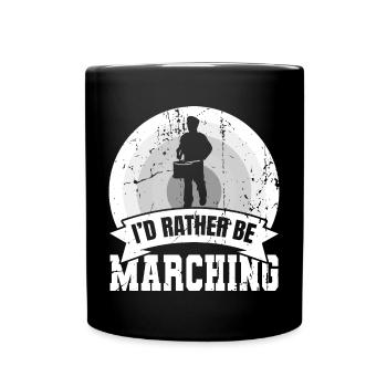 Funny drummer saying - Full Colour Mug - black - Front