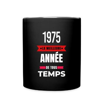 La meilleure année de tous les temps 1975 - Mug uni - noir - Devant