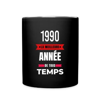 La meilleure année de tous les temps 1990 - Mug uni - noir - Devant