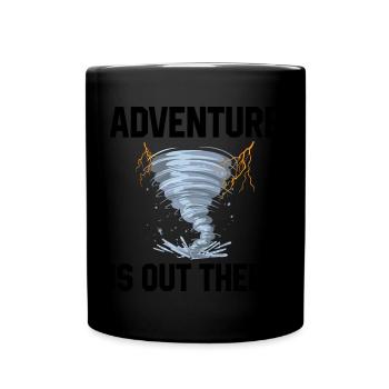 Sturm Spotter | Sturmjäger Sturmwarnungen Geschenk - Tasse einfarbig - Schwarz - Vorne