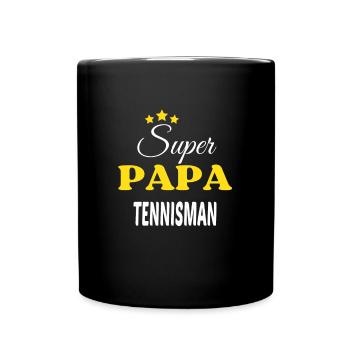 Super Papa TENNISMAN ANNIVERSAIRE - Mug uni - noir - Devant