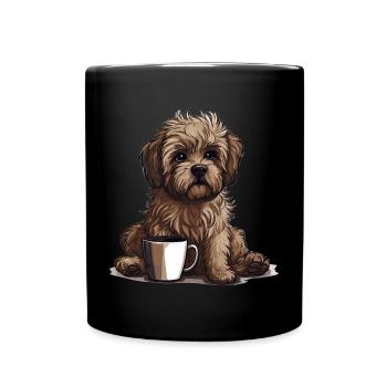 Bolonka Zwetna Puppy Dog fière maîtresse pour - Mug uni - noir - Devant