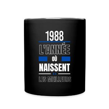 L'année où naissent les meilleurs 1988 - Mug uni - noir - Devant