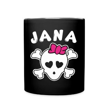 Jana Design pour les filles et les femmes - Mug uni - noir - Devant