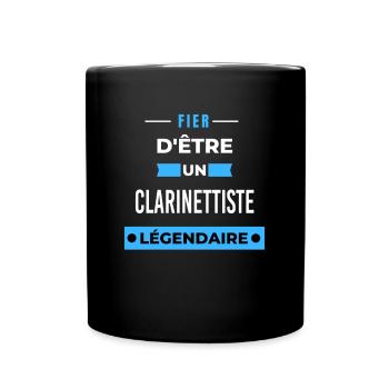 Fier d'être un légendaire CLARINETTISTE HUMOUR - Mug uni - noir - Devant