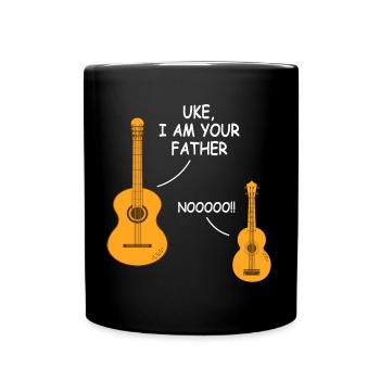 Uke I Am Your Father Ukulele Gitarre - Tasse einfarbig - Schwarz - Vorne