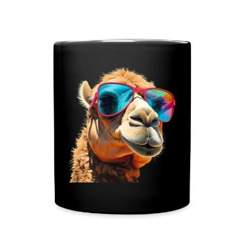 Kamel - Tasse einfarbig - Schwarz - Vorne