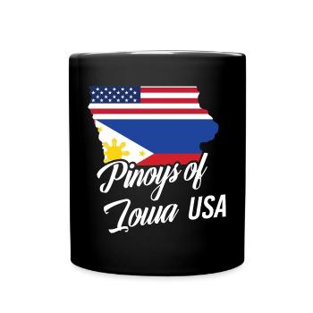 Filipinos of Iowa Design für stolze Fil-Ams - Tasse einfarbig - Schwarz - Vorne
