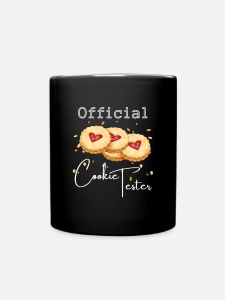Offizieller Cookie Tester zu Weihnachten. - Tasse einfarbig - Schwarz