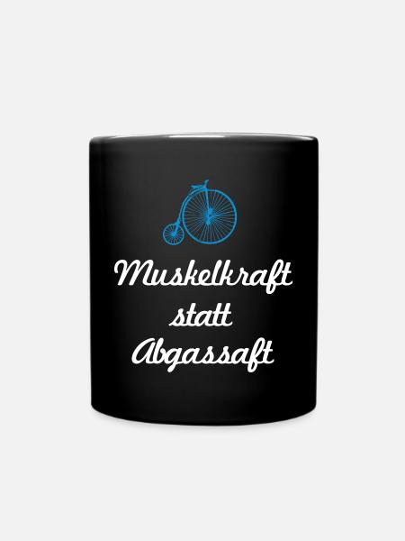 Rad Retro Vintage Fahrrad Radfahrer Fan Klima - Tasse einfarbig - Schwarz