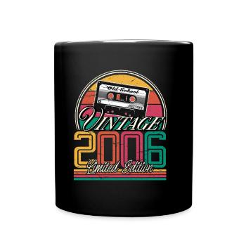 2006 année de naissance 18ème anniversaire - Mug uni - noir - Devant