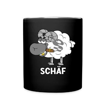 Schäf - Tasse einfarbig - Schwarz - Vorne