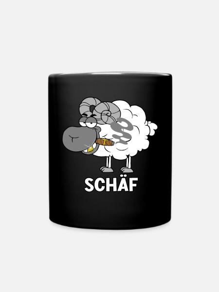 Schäf - Tasse einfarbig - Schwarz
