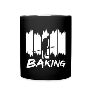 Pâtisserie amusante - Mug uni - noir - Devant