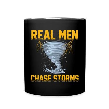 Sturm Spotter | Sturmjäger Sturmwarnungen Geschenk - Tasse einfarbig - Schwarz - Vorne