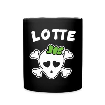 Pirate Lotte Design for Girls and Women - Full Colour Mug - black - Front