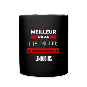 Le meilleur papa, le plus courageux des Limousins - Mug uni - noir - Devant