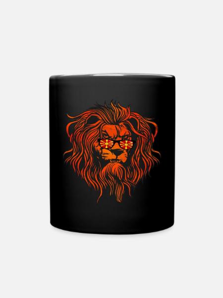 Mazedonien - Tasse einfarbig - Schwarz