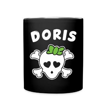 Pirate Doris Design pour les filles et les femmes - Mug uni - noir - Devant