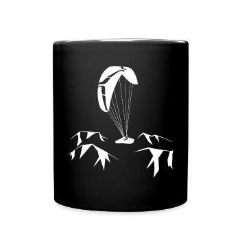 Gleitschirm - Tasse einfarbig - Schwarz - Vorne