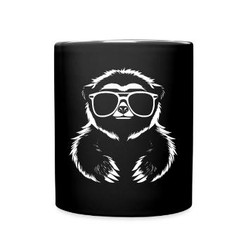 Paresseux Anime Paresseux Manga Paresseux Lunettes de soleil - Mug uni - noir - Devant