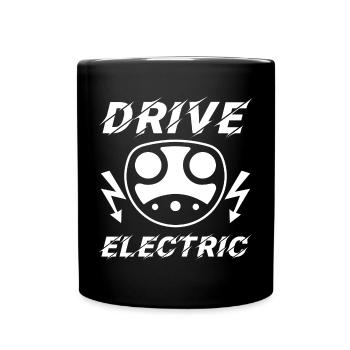 Drive Electric Supercharge - Electric Car Fans - Full Colour Mug - black - Front